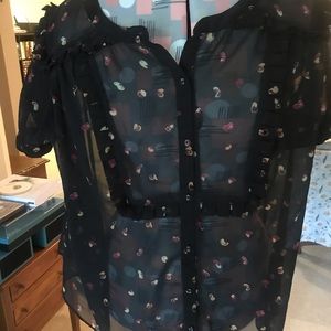 Sheer ModCloth blouse size 2X